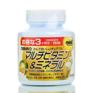 Мультивітаміни та мінерали зі смаком манго ORIHIRO Multivitamins (180 шт - 90 дн) – Купити в Україні Ulitka Beauty