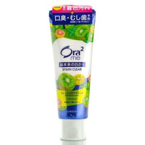 Зубная паста для придания белизны зубам SUNSTAR Ora2 From plaque with kiwi and mint flavor (130 гр) – Купити в Україні Ulitka Beauty