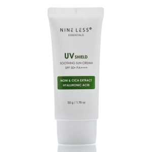 Веганский солнцезащитный крем NINE LESS Essentials UV Shield Soothing Sun Cream SPF 50+ PA++++ (50 мл) – Купити в Україні Ulitka Beauty