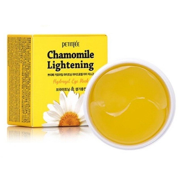 Гидрогелевые патчи с экстрактом ромашки - 1 фото галереи PETITFEE Chamomile Lightening Hydrogel Eye Mask (60 шт) - 1 фото галереи