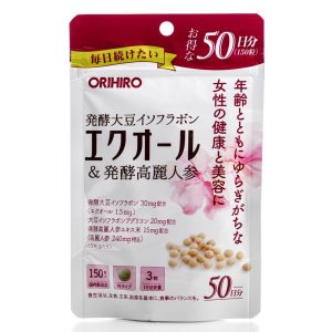 Соєві ізофлавони та екстракт женьшеню ORIHIRO Equol & Fermented Ginseng (150 шт - 50 дн) – Купити в Україні Ulitka Beauty
