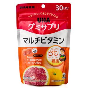 Жевательные мультивитамины со вкусом грейпфрута UHA Gummy Supplement Multivitamin (60 шт - 30 дн) – Купити в Україні Ulitka Beauty