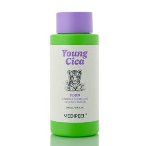 Заспокійливий тонер-есенція для обличчя з PDRN і центеллою MEDI-PEEL Young Cica PDRN Trouble Soothing Essence Toner (200 мл) – Купити в Україні Ulitka Beauty