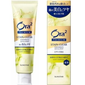 Відбілююча зубна паста зі смаком цитрусової м'яти Sunstar Ora2 Stain Clear Toothpaste Shiny Citrus Mint (100 мл) – Купити в Україні Ulitka Beauty