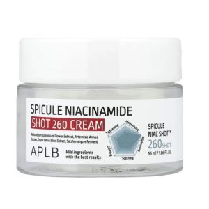 Крем зі спікулами та ніацинамідом APLB Spicule Niacinamide Shot 260 Cream (55 мл) – Купити в Україні Ulitka Beauty